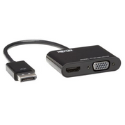 Tripp Lite P136-06N-HV-V2 DisplayPort 1.2 to VGA/HDMI All-in-One Converter Adapter, 4K x 2K HDMI