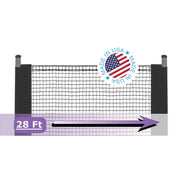 KidKusion Driveway Safety Net, 28 Ft Long, 36 Inch Tall, Weather Resistant Outdoor Barrier, Black, 4829