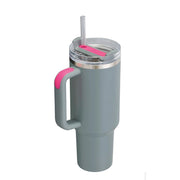 Stanley Quencher H2.0 FlowState Stainless Steel Vacuum Insulated Tumbler, Grey Rock, 40 oz