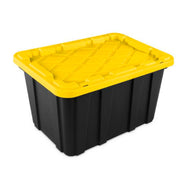 Sterilite 50659Y06 Industrial Tote, 27 gal, Snap-On, Yellow