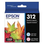 Epson Claria Photo HD Ink Cartridge, Light Cyan and Light Magenta, Standard Capacity 2-Pack, T312922-S