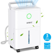 KNKA Pro 19 Pint Dehumidifier, 2,500 Sq.Ft Coverage, Smart LCD Humidity Control, Dual Drainage, Energy Efficient