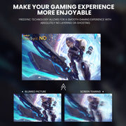 CRUA Curved Gaming Monitor, 24-Inch FHD 1920x1080 VA Panel, 180Hz Refresh Rate, 1ms Response, AMD FreeSync, Low Blue Light, Tilt Adjustable, VESA 75x75mm, Black, CR240DM