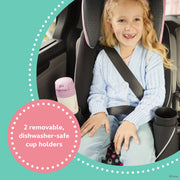Disney Baby Easy Elite Slim All-In-One Convertible Car Seat, Extended Use 5-100 lbs, Slim Design, 5-Point Harness, Adjustable Headrest, Machine-Washable, Modern Minnie CC406HDB