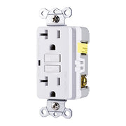 GE 32077 UltraPro 20A Self-Test GFCI Outlet, In-Wall, White