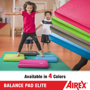 AIREX Balance Pad Stability Trainer, Non-Slip Closed-Cell Foam, Waterproof, 20in x 16in x 2.25in, Red, 07-70632