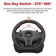 PXN V900 Steering Wheel Controller for Xbox, PS4 and Nintendo, Black