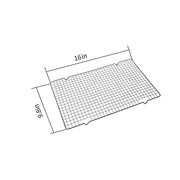 Mainstays Nonstick Carbon Steel Bakeware Cooling Rack, Black, 10 x 16 in, Set of 2, MS54100127934