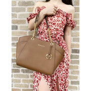 Michael Kors 35T5GTVT3L-230 Jet Set Travel Large Chain Shoulder Tote Leather Handbag