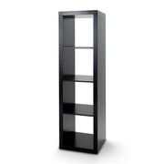 Better Homes & Gardens BHD036118664045 4-Cube Vertical Storage Organizer, Solid Black