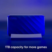 Onn. Gaming Portable SSD 1TB Compatible With PS4 & PS5, Black