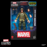 Hasbro Marvel Legends Wolverine WWII Logan 6-Inch Action Figure with 7 Accessories, Blue and Yellow, Comics-Inspired Design, G0820