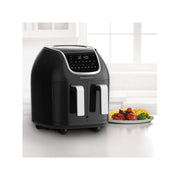 PowerXL PXLDB-PRO 9 QT Digital Air Fryer with Dual Basket - black
