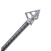 Muzzy 283-3W One 3-Blade Fixed Broadhead, 100 Grain, Stainless Steel Blades, 3 Pcs
