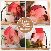 Mpow HP214AB Adjustable Near Infrared Red Light Therapy Device, 160 LEDs