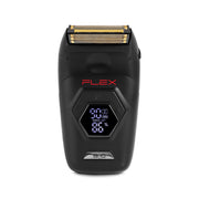 StyleCraft Flex Titanium Electric Foil Shaver with Super-Torque Motor, Digital LCD Display, Micro-Trimmer Blade, USB-C Rechargeable, Black, SC806B