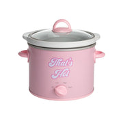 Paris Hilton 3.5QT Manual Slow Cooker with Dishwasher-Safe Pot, Pink, High Low Warm Settings