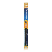 Michelin Forecast Predictive Automotive Windshield Wiper Blade, 22 in, Silicone Ceramic Beam with Yellow Edge Color Change Indicator, 91-220MFY