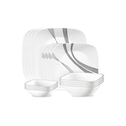 Corelle Urban Arc 16-Pc. Glass Dinnerware Set - WHITE ONE SIZE