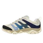 Merrell Moab 3 Low Hiking Shoes, Gold-Rated Leather and Mesh Upper, Cream/Multi, Men's 9.5 J500559