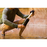 LifeStraw LGV42SBKWW 24 oz. Stainless Steel Water Bottle with Filter, Nordic Noir