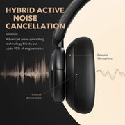 Soundcore A3029ZA1 Life Tune Bluetooth ANC Over-Ear Headphones, Multi-Mode Noise Cancellation, 40-Hour Playtime, Black