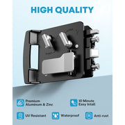 Kohree Class C Mechanical RV Door Lock Replacement with Built-In Deadbolt, Waterproof Aluminum and Zinc, Includes 4 Keys, Fits Most Class C and Class A Campers, 4.25 x 4.5 x 1.25-1.5 in, KR3431-WR