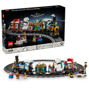 LEGO Icons Holiday Express Train Building Set, 956 Pieces, Multicolor, Includes 4 Minifigures and 16-Piece Track, 6530086