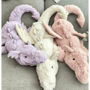 Nouveau Haven Cute Dragon Plush Toy Set, Soft Fluffy Pink Purple Black Gold Dragons, Adorable Cuddly Pillow Doll for Kids Girls Boys