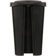 Hefty 13-Gallon Step-On Trash Can, Black Rugged And Durable (1)