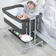 TEAYINGDE TYD007 Baby Bassinet Bedside Sleeper Bassinet, Dark Gray