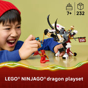LEGO Ninjago Zilvar and Grimtak Dragon Beast Building Kit, 232 Pieces, Ages 7+, 6585684