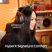 HyperX A59Z0AA Cloud III S Wireless Gaming Headset for PC, PS5, PS4, Nintendo Switch, Mac, & Mobile, Red/Black