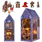 Marycele 24MBN01010101 Book Nook Kit, 3D Wooden Puzzle with Sensor-Activated LED Light, Hardwood and Cardboard