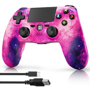 CHENGDAOPS415XYZ  Wireless Controller for P4/Slim/Pro/PC, 6-Axis Sensor, Dual Vibration, - Pink Universe