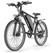 AOVOPRO BK900 Electric Mountain Bicycle, 350W Brushless Motor, 26 in, Black