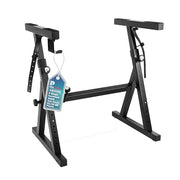 Promaster Adjustable Z-Style Piano Keyboard Stand, Height Adjustable 20-34in, Foam-Padded Arms, Black, PRMSKEY44