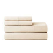 Hotel Style 4-Piece 600 Thread Count Egyptian Cotton Bed Sheet Set Tan King Deep Pocket