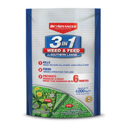 BioAdvanced 3-In-1 Weed and Feed Lawn Fertilizer for Southern Lawns, Granules, 10 lb, Covers 4,000 Sq Ft, 820105L