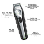Wahl 9888-600 Lithium Ion Multi Groom All-In-One Trimmer, Silver