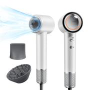 Tideway H11 Aura Hair Dryer with Diffuser, High-Speed 110,000 RPM Brushless Motor, White