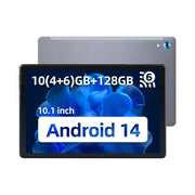 AEEZO OC101 10inch Tablet Android 14 with Case,Octa-Core with 10GB+128GB Tablets - Gray