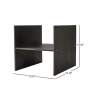 Better Homes & Gardens H Shelf Insert for Cube Organizers, Tobacco Oak