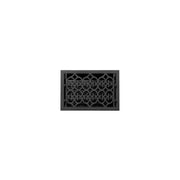 HV-1017-812-CI Scroll Design Cast Iron Wall Pre-Drilled Register w/ Louver - 8