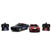 Jada Toys 32850 Hyperchargers Heat Chase Radio Control Cars, Multicolor