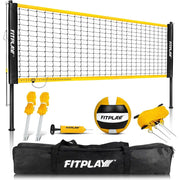 FITPLAY Four Square Volleyball Net Set