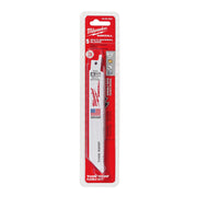 Milwaukee 48-00-5091 Super Sawzall Blade 8/12 Teeth per Inch 6-Inch Length