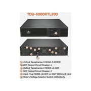 Vertiv Liebert Step Down Transformer, 5050 VA, 5050 Watts, 120 V AC Output, 2U Rack Mount, Black, TDU-6000RTL630