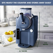GreenPan Frost Ice Cream and Frozen Drink Maker, Built-In Compressor, 2-Quart Capacity, 6 Modes, 7 Texture Settings, Gray