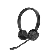 Jabra Evolve 65 TE Wireless Stereo Headset, Bluetooth 5.2, Dual Connectivity, 16 Hours Talk Time, Integrated Busylight, On-Ear, Black